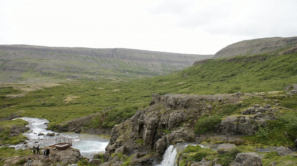 Blick vom Strompgljufrafoss
